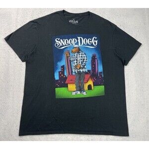 Snoop Dogg Size XL Joe Cool Tha Dogg Collection Black Short Sleeve T-Shirt 2023